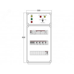 Щит управления электрообогревом DEVIbox HS 5x2700 D316 (в комплекте с терморегулятором и датчиком температуры)