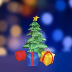 Фигура уличная 3D надувная Подарки под Елкой 2х40см внутренняя подсветка 5 ламп компрессор с адаптером 12х44 Фигура уличная 3D надувная Подарки под Елкой 2х40см внутренняя подсветка 5 ламп компрессор с адаптером 12х44