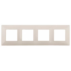 Рамка на 4 поста, Эра Elegance, сл.кость, 14-5004-02
