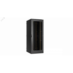 Шкаф напольный 19' 42U, перфорированные двери, цельнометаллические стенки, Ш800хВ2060хГ800мм, в разобранном виде, черный Шкаф напольный 19' 42U, перфорированные двери, цельнометаллические стенки, Ш800хВ2060хГ800мм, в разобранном виде, черный