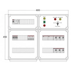 Щит управления электрообогревом DEVIbox HS 6x3400 D330 (в комплекте с терморегулятором и датчиком температуры) Щит управления электрообогревом DEVIbox HS 6x3400 D330 (в комплекте с терморегулятором и датчиком температуры)