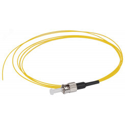 Шнур оптический коммутационный монтажный (Пигтеил  для одномодового кабеля (SM) 9/125 (OS2) ST/UPC LSZH 1,5м