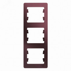 GLOSSA рамка 3-постовая вертикальная баклажановый