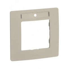 ETIKA Рамка с держателем для маркировки 1 пост слоновая кость