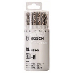 Сверло по металлу HSS-G 1-10мм (19шт)
