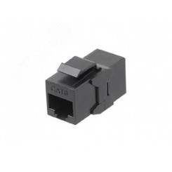 Адаптер CA2-KJ-C6-BK проходной (coupler) RJ-45(8P8C) формата Keystone Jack