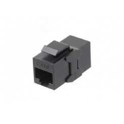 Адаптер CA2-KJ-C6-BK проходной (coupler) RJ-45(8P8C) формата Keystone Jack Адаптер CA2-KJ-C6-BK проходной (coupler) RJ-45(8P8C) формата Keystone Jack