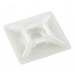 Самоклеящаяся площадка для крепл. стяжек (19x19 мм) (100 шт)