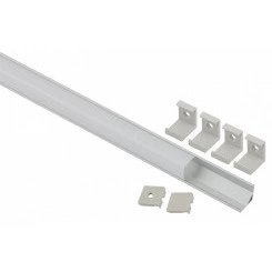 Комплект с угловом анодированным профилем CAB280 16х16мм, 2м и квадратным экраном 2м (5/60 ЭРА