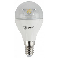 Лампа светодиодная LED P45-7W-840-E14-Clear  (диод,шар,7Вт,нейтр,E14) (10/100/2000) ЭРА