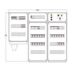 Щит управления электрообогревом DEVIBOX HR 21x1700 D330 (в комплекте с терморегулятором и датчиком температуры) Щит управления электрообогревом DEVIBOX HR 21x1700 D330 (в комплекте с терморегулятором и датчиком температуры)