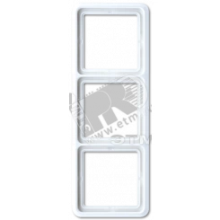 Рамка 3 поста универсальная ударопрочная белая