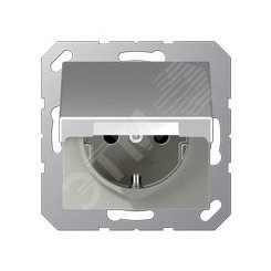 Розетка SCHUKO одинарная, с заземлением, с крышкой, без шторок, 16A, 250В (механизм + накладка, без рамки). Серия- Eco Profi. Материал- термопласт. Цвет- алюминий (крашеный). Розетка SCHUKO одинарная, с заземлением, с крышкой, без шторок, 16A, 250В (механизм + накладка, без рамки). Серия- Eco Profi. Материал- термопласт. Цвет- алюминий (крашеный).