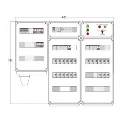 Щит управления электрообогревом DEVIbox HS 21x1700 D316 (в комплекте с терморегулятором и датчиком температуры) Щит управления электрообогревом DEVIbox HS 21x1700 D316 (в комплекте с терморегулятором и датчиком температуры)