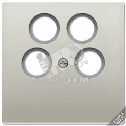 Крышка для SAT-TV-розетки  алюминий