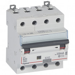 Выключатель автоматический дифференциального тока DX3 B20А 4П 300mА-АC