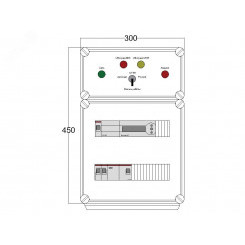 Щит управления электрообогревом DEVIbox HS 1x1700 D850 (в комплекте с терморегулятором)