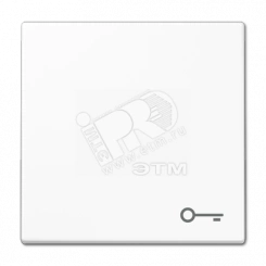 Клавиша с символом  замок   белая