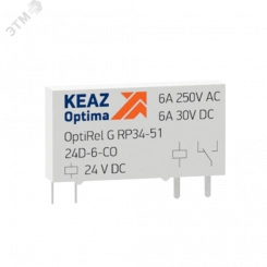 Реле промежуточное OptiRel G RP34-51-24D-6-NO-G