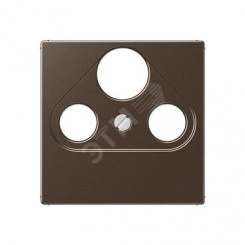 Накладка для телевизионной розетки (SAT-TV-FM)  Серия A500  Материал- дуропласт  Цвет- мокко
