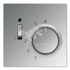 Крышка для регуляторов температуры воздуха помещений TR 231 U и TR 241 U  полированный хром