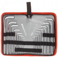 Набор ключей имбусовых ''Мастер''Cr-V,нейлон чехол,HEX 1,5-10 мм длинные 9 шт,TORX Т10-Т50 длинные 9 шт Набор ключей имбусовых ''Мастер''Cr-V,нейлон чехол,HEX 1,5-10 мм длинные 9 шт,TORX Т10-Т50 длинные 9 шт