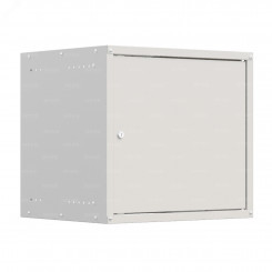 Шкаф настенный телекоммуникационный NTSS LIME 9U 550х600х500мм, 2 профиля 19, дверь сплошная металл, боковые стенки несъемные, разобранный, серый RAL 7035