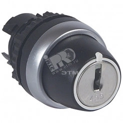 Головка с 2 потайными толкателями, с ключом, 2 положения, 90 градусов