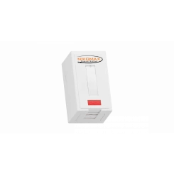 Настенная розетка, 1 порт, Кат.5e, RJ45/8P8C, для FT-TOOL, экраннированный, со шторкой, белая Настенная розетка, 1 порт, Кат.5e, RJ45/8P8C, для FT-TOOL, экраннированный, со шторкой, белая