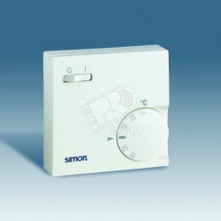 Терморегулятор комнатный, тепло-холод, 10-5А 250В, 5-30град, графит Терморегулятор комнатный, тепло-холод, 10-5А 250В, 5-30град, графит