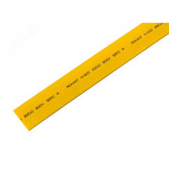 Термоусаживаемая трубка 20,0 10,0 мм, желтая, упаковка 10 шт. по 1 м