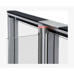 Крышка PERCo-SDС-01GS из закаленного стекла с     центральной вставкой из нержавеющей стали для     двусторонней секции PERCo-STD-01