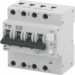 Автоматический выключатель дифференциального тока Pro NO-901-94 АВДТ 63 (А) C25 30mA 6кА 3P+N ЭРА
