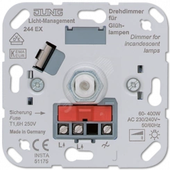 Механизм диммера с включением нажатием 60-400Вт Механизм диммера с включением нажатием 60-400Вт