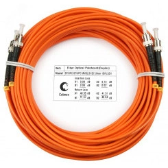 Шнур оптический duplex 25м ST-ST 62,5/125 mm LSZH FOP-62-ST-ST-25m Шнур оптический duplex 25м ST-ST 62,5/125 mm LSZH FOP-62-ST-ST-25m