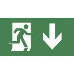 Пиктограмма ВЫХОД/стрелка вниз PVC для ССА 3000