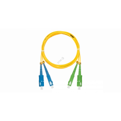 Шнур оптический переходной SM 9/125 OS2 SC/UPC-SC/APC двойной LSZH 2мм Шнур оптический переходной SM 9/125 OS2 SC/UPC-SC/APC двойной LSZH 2мм