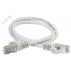 Патч-корд ITK категория 6 FTP 3 метр PVC серый Патч-корд ITK категория 6 FTP 3 метр PVC серый