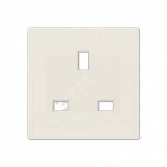 Розетка БС 2п+Е со шторками слоновая кость Розетка БС 2п+Е со шторками слоновая кость