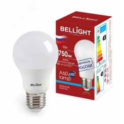 Лампа светодиодная LED 9Вт Е27 220 6500К 750Лм Bellight