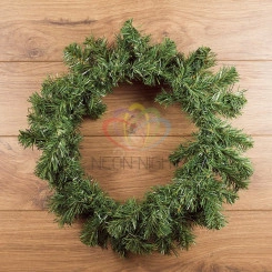 Еловый венок домашний, диаметр 45см Еловый венок домашний, диаметр 45см