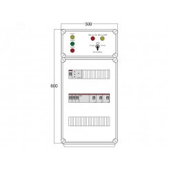 Щит управления электрообогревом DEVIbox HS 3x3400 D316 (в комплекте с терморегулятором и датчиком температуры) Щит управления электрообогревом DEVIbox HS 3x3400 D316 (в комплекте с терморегулятором и датчиком температуры)
