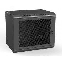 Шкаф TWL-0630-SD-RAL9005 настенный 19-дюймовый (19''), 6U, 367x600х300мм, металл