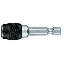 Битодержатель 894/4/1 K с быстрозажимным патроном хвостовик 1/4 E 6.3 для бит 1/4 С 6.3 51 мм Битодержатель 894/4/1 K с быстрозажимным патроном хвостовик 1/4 E 6.3 для бит 1/4 С 6.3 51 мм