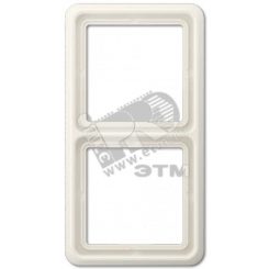 Рамка 2 поста универсальная слоновая кость Рамка 2 поста универсальная слоновая кость