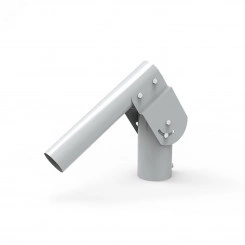 Кронштейн для уличных светильников 200х205х100 мм на трубу до D58 мм/консоль D48 мм серый Gauss