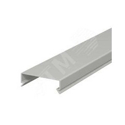 Крышка кабельного канала LK4 40 мм (ПВХ, серый) Крышка кабельного канала LK4 40 мм (ПВХ, серый)