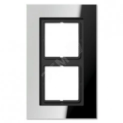 Рамка 2-я для горизонтальной/вертикальной установки Серия- LS plus Материал- металл Цвет- хром Рамка 2-я для горизонтальной/вертикальной установки Серия- LS plus Материал- металл Цвет- хром