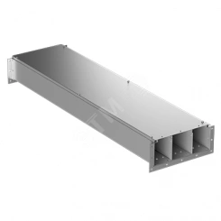 ККБ-3УНП-0,2/0,5 S=2,0мм короб трехканальный кабельный (рамка 4мм горячеоцинкованная / обшивка горячеоцинкованная)