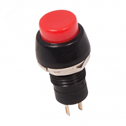 Выключатель-кнопка  250V 1А (2с) ON-OFF  красная  Micro  REXANT